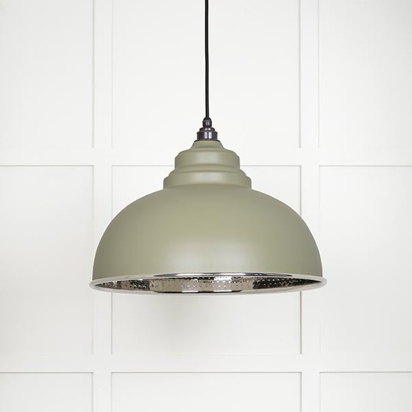 Hammered Nickel Harborne Pendant