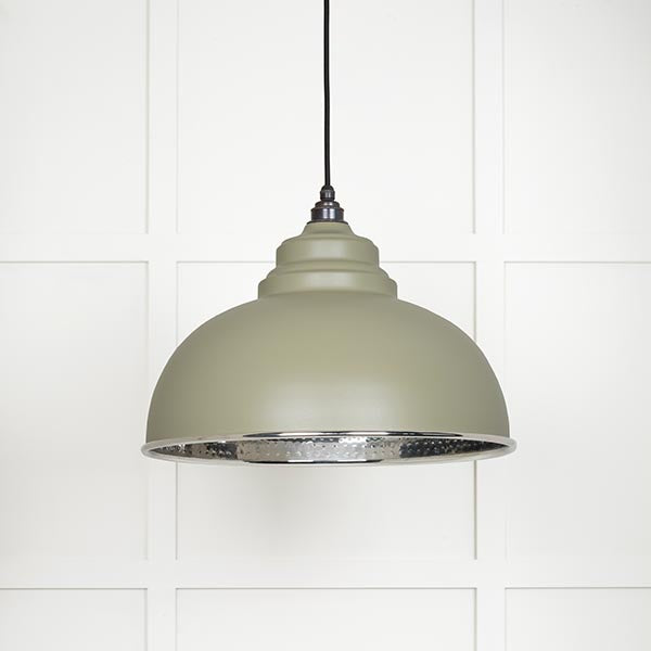 Hammered Nickel Harborne Pendant