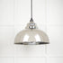 Hammered Nickel Harborne Pendant