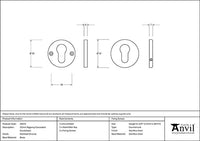 52mm Regency Concealed Escutcheon