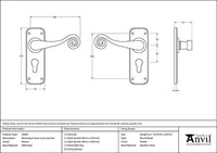 Monkeytail Lever Euro Lock Set