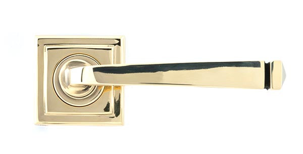 Avon Round Lever on Rose Set Square Rose (Sprung)