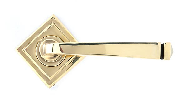 Avon Round Lever on Rose Set Square Rose (Sprung)