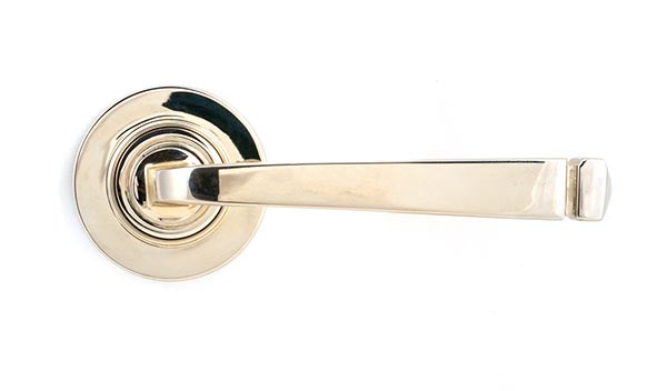 Avon Round Lever on Rose Set Plain Rose (Sprung)