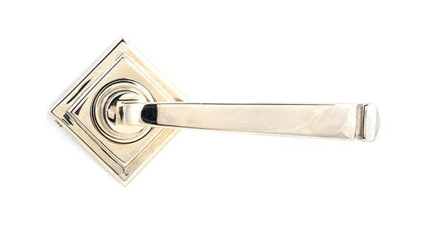 Avon Round Lever on Rose Set Square Rose (Sprung)