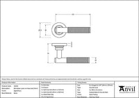 Brompton Lever on Rose Set Plain Rose (Sprung)