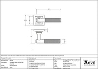 Brompton Lever on Rose Set Square Rose (Sprung)