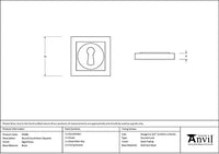 Round Escutcheon Square