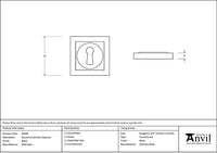 Round Escutcheon Square