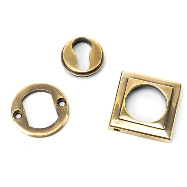 Round Euro Escutcheon Square