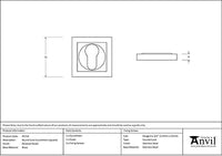 Round Euro Escutcheon Square