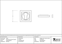 Round Euro Escutcheon Square