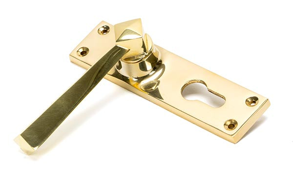 Straight Lever Euro Lock Set