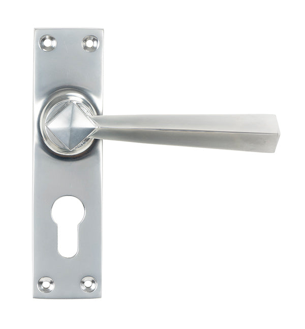 Straight Lever Euro Lock Set