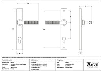 Brompton Slimline Lever Espag. Lock Set