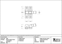 Mushroom Narrow Square Brighton Fastener