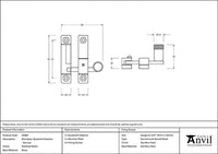 Brompton Quadrant Fastener - Narrow