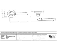 Newbury Lever on Rose Set Plain Rose (Sprung)