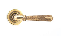 Hammered Newbury Lever on Rose Set Plain Rose (Sprung)