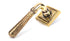 Hammered Newbury Lever on Rose Set Square Rose (Sprung)