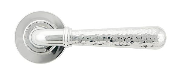 Hammered Newbury Lever on Rose Set Plain Rose (Sprung)