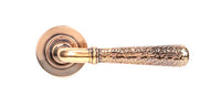 Hammered Newbury Lever on Rose Set Plain Rose (Sprung)