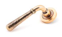 Hammered Newbury Lever on Rose Set Plain Rose (Sprung)