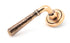 Hammered Newbury Lever on Rose Set Art Deco Rose (Sprung)