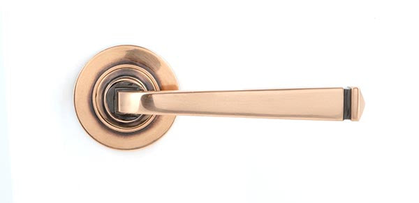 Avon Round Lever on Rose Set Plain Rose (Sprung)