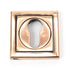 Round Euro Escutcheon Square