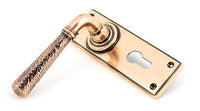 Hammered Newbury Lever Euro Lock Set