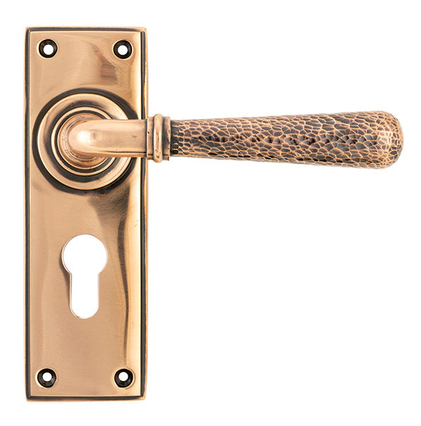 Hammered Newbury Lever Euro Lock Set