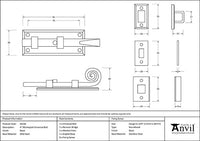 4" Monkeytail Universal Bolt