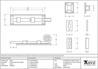 6" Monkeytail Universal Bolt