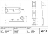 4" Monkeytail Universal Bolt