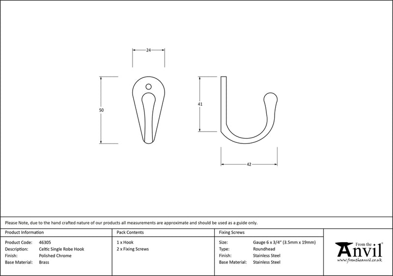 Celtic Single Robe Hook