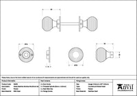 Heavy Beehive Mortice/Rim Knob Set