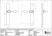 Newbury Slimline Lever Espag. Latch Set