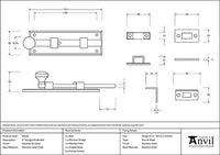 6" Universal Bolt