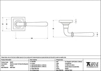 Newbury Lever on Rose Set Square Rose (Sprung)