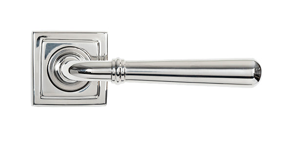 Newbury Lever on Rose Set Square Rose (Sprung)