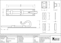 8" Shepherd's Crook Universal Bolt