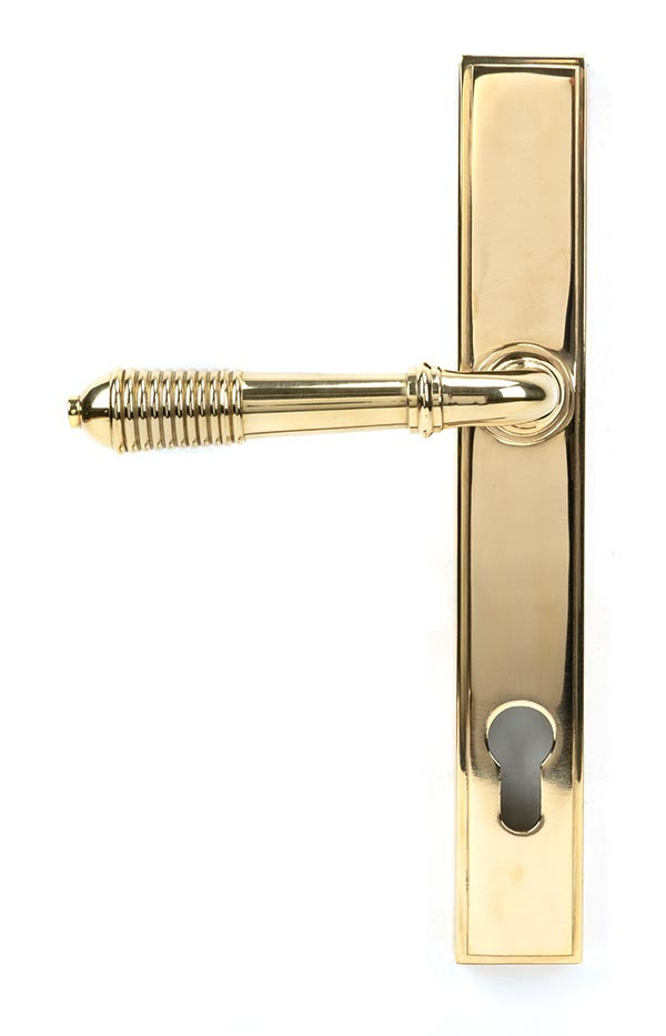 Reeded Slimline Lever Espag. Lock Set