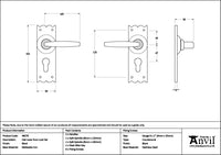 Oak Lever Euro Lock Set