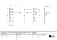 Classic Lever Euro Lock Set MF