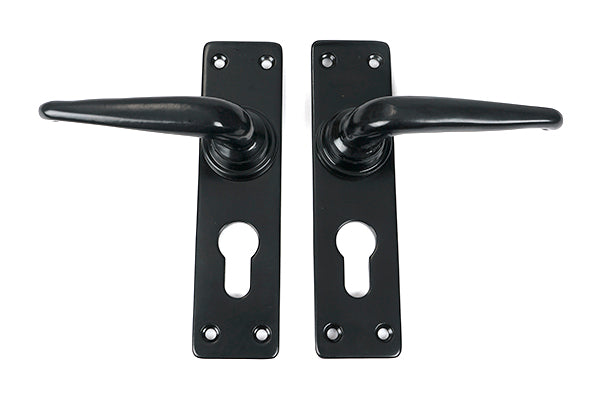 Smooth Lever Euro Lock Set