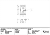 Mushroom Narrow Square Brighton Fastener