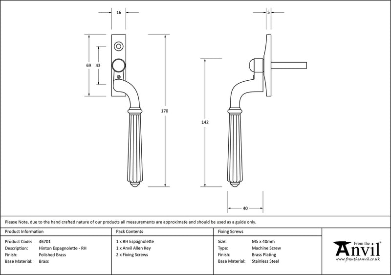 Right-Handed Hinton Espag