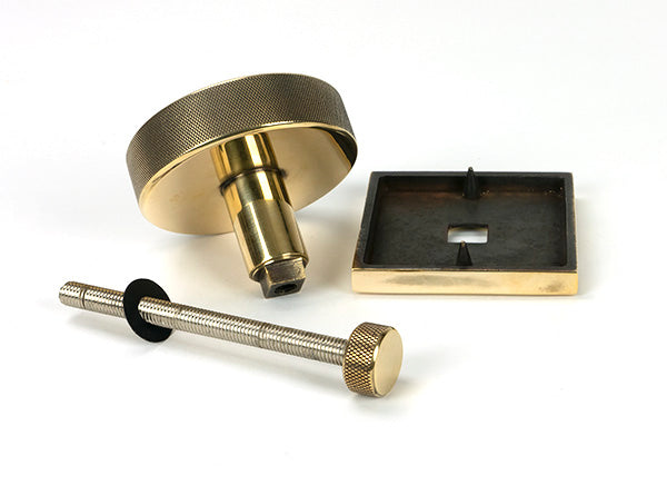 Brompton Centre Door Knob Square Rose