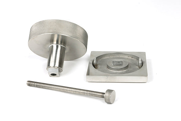 Brompton Centre Door Knob Square Rose